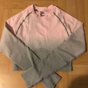 Gymshark Ombre Long Sleeve Crop Top | XS